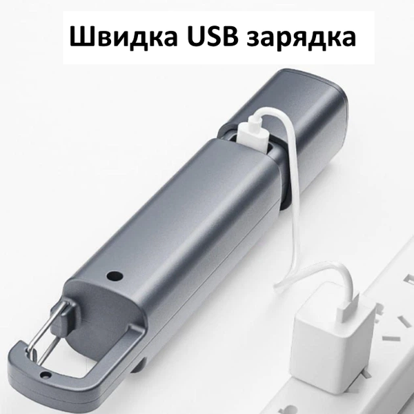 Компактний ліхтарик Smiling Shark 1200 mAh 4 фото