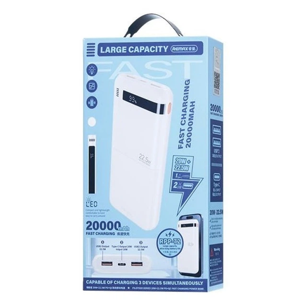 Повербанк REMAX RPP-72 30000 mAh PD20W+QC3.0 (22.5W) 9 фото